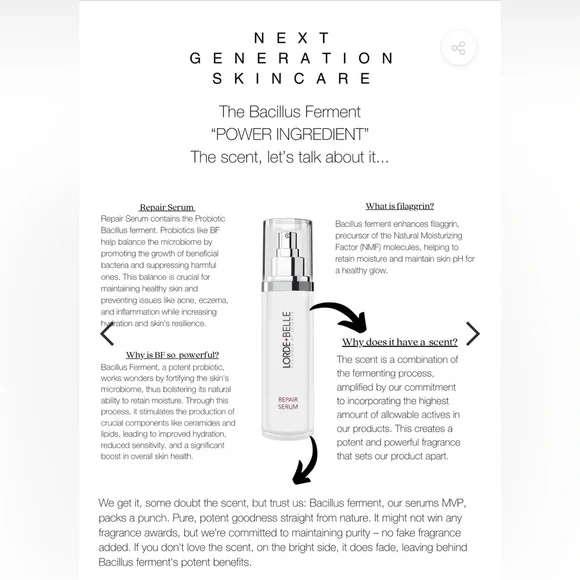 MSRP $129 NEW PRODUCT - LORDE BELLE Repair Serum - Rejuvenate your Skin - no box